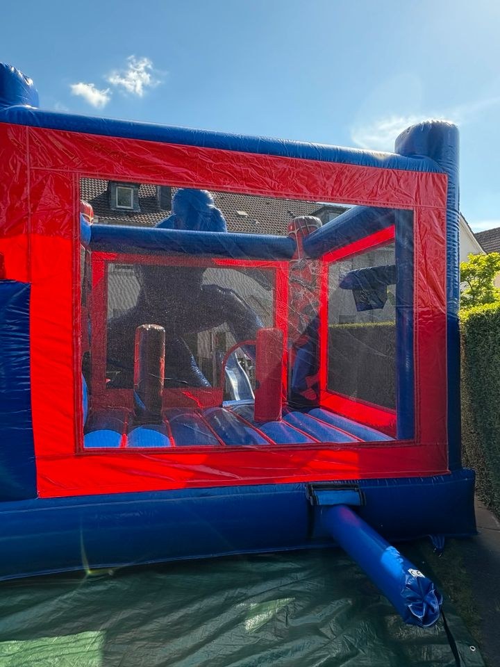 Spiderman Superhelden Hüpfburg Rutsche mieten bei L&A Eventservice – 4