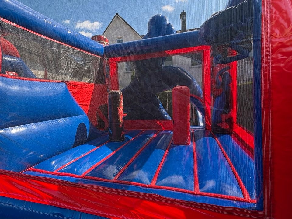 Spiderman Superhelden Hüpfburg Rutsche mieten bei L&A Eventservice – 3