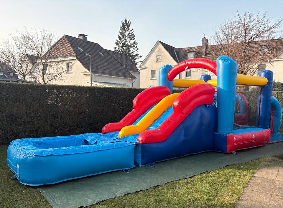 Hüpfburg Wasserpark Hindernisparcours u mieten bei L&A Eventservice