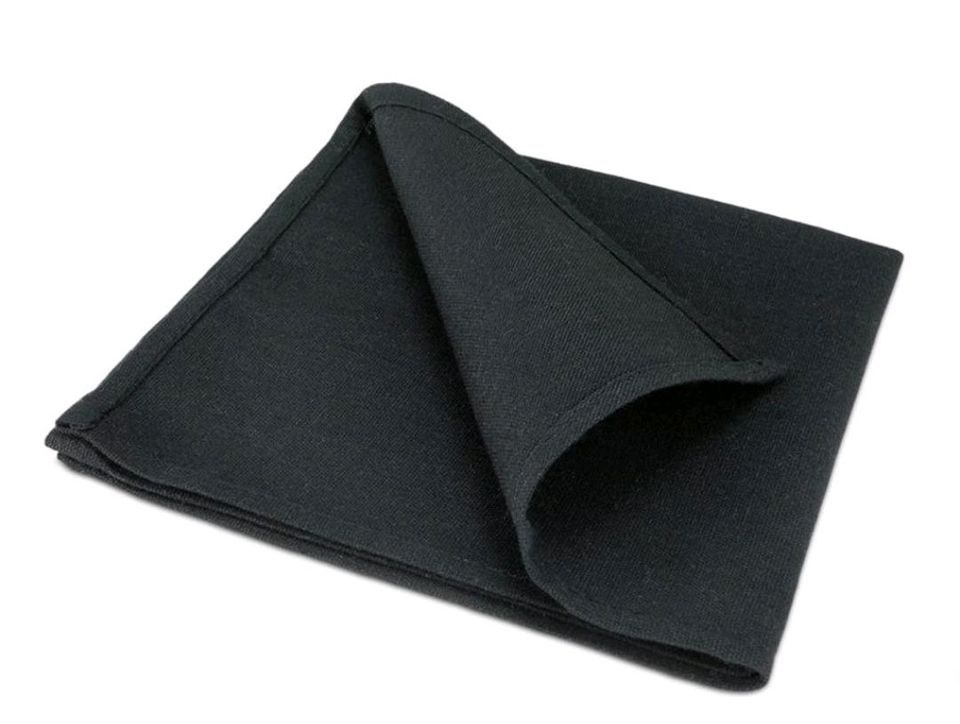 Stoffservietten Schwarz 40x40cm nachhaltige mieten in Garath
