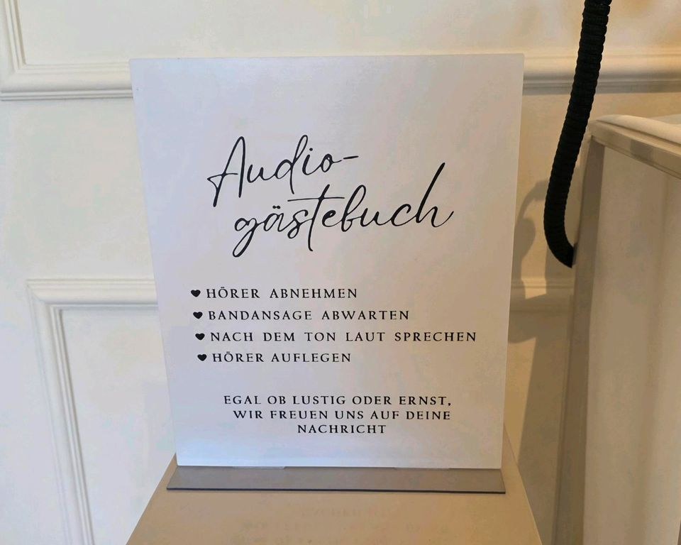 Audio Gästebuch Deko mieten in Garath – für die Hochzeit – 2