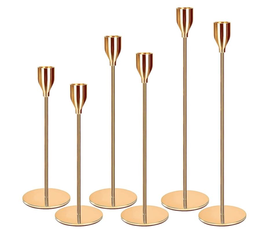 21 Kerzenständer Gold Rosegold Deko mieten in Garath – für alle Gäste – 3