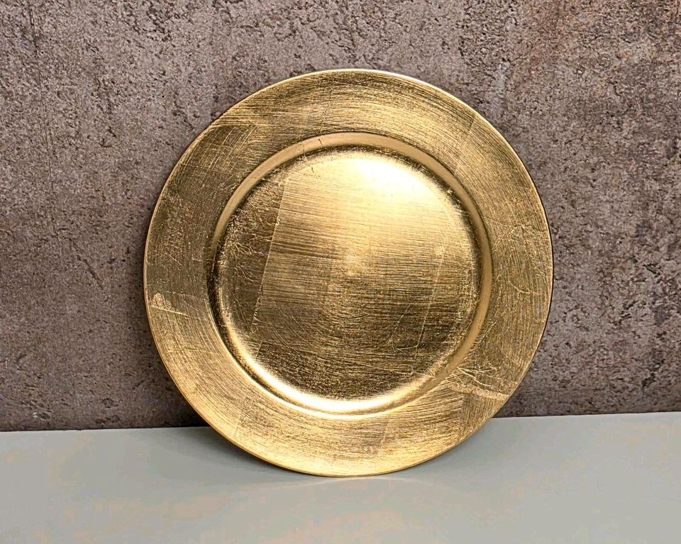 Platzteller Gold Deko mieten in Garath – für die Hochzeit