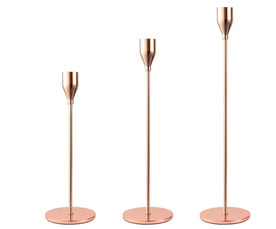 21 Kerzenständer Gold Rosegold Deko mieten in Garath – für alle Gäste – 4