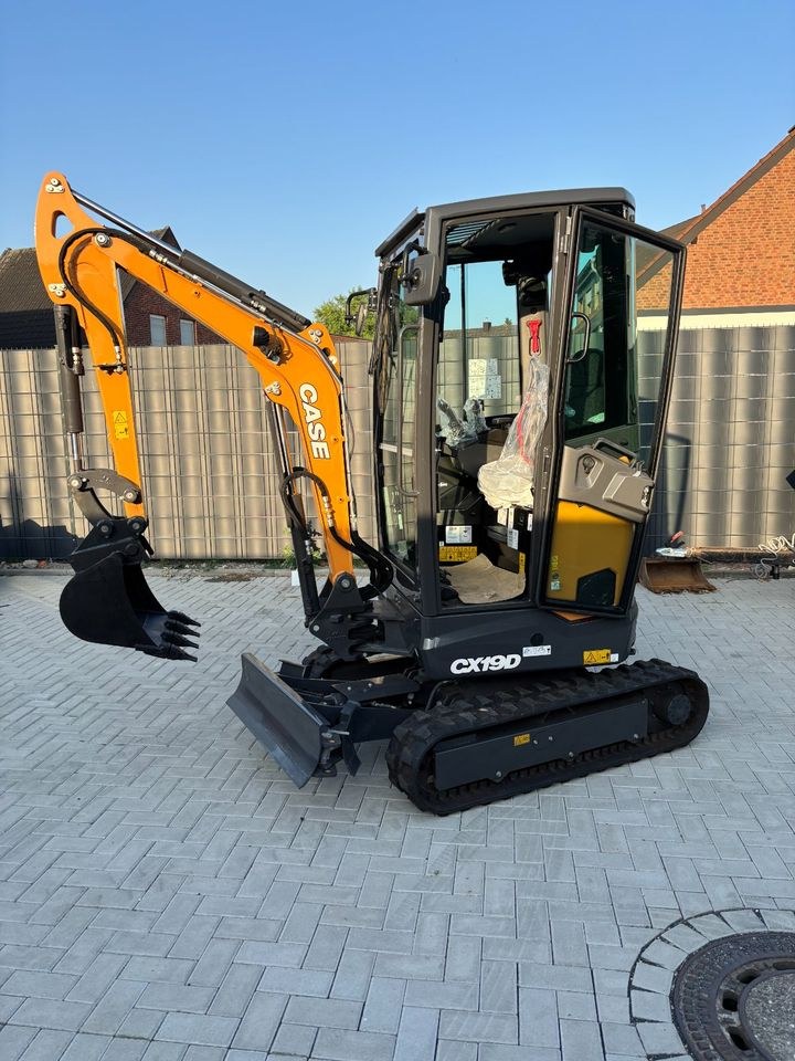 Minibagger Case CX19D Tag Woche Monat mieten bei RP Baumaschinen