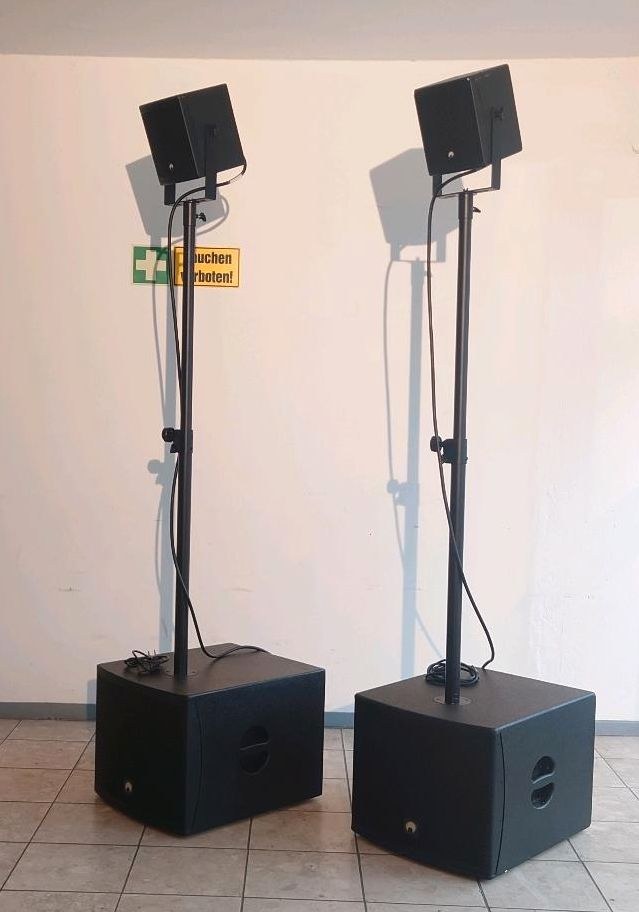 I Omnitronic Molly Lautsprecher Set 2x Sub mieten