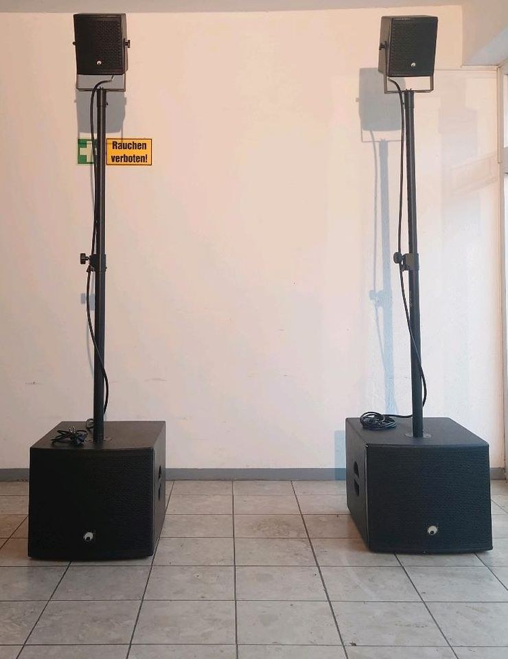 I Omnitronic Molly Lautsprecher Set 2x Sub mieten – 3