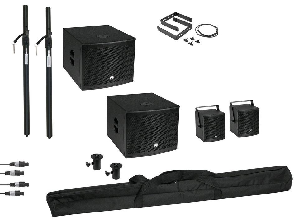 I Omnitronic Molly Lautsprecher Set 2x Sub mieten – 4