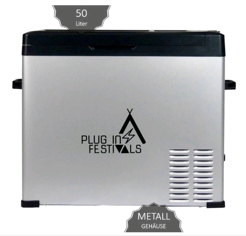 I PLUG Festivals Kompres Kühlbox 47L,12V 230V mieten – 4