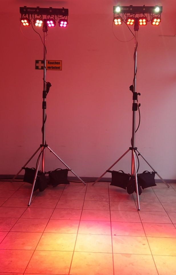 I 2x LED Bar Manfrotto Stative Kabel mieten in Fredersdorf-Vogelsdorf