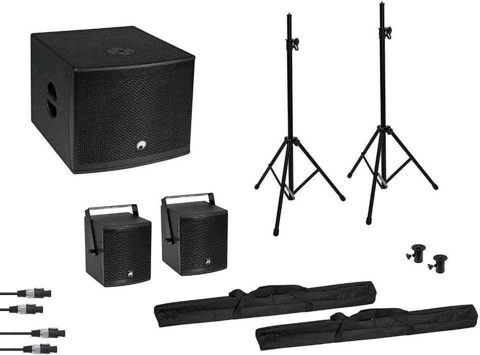I Omnitronic Molly Lautsprecher Set 1x Sub 2x mieten – 4