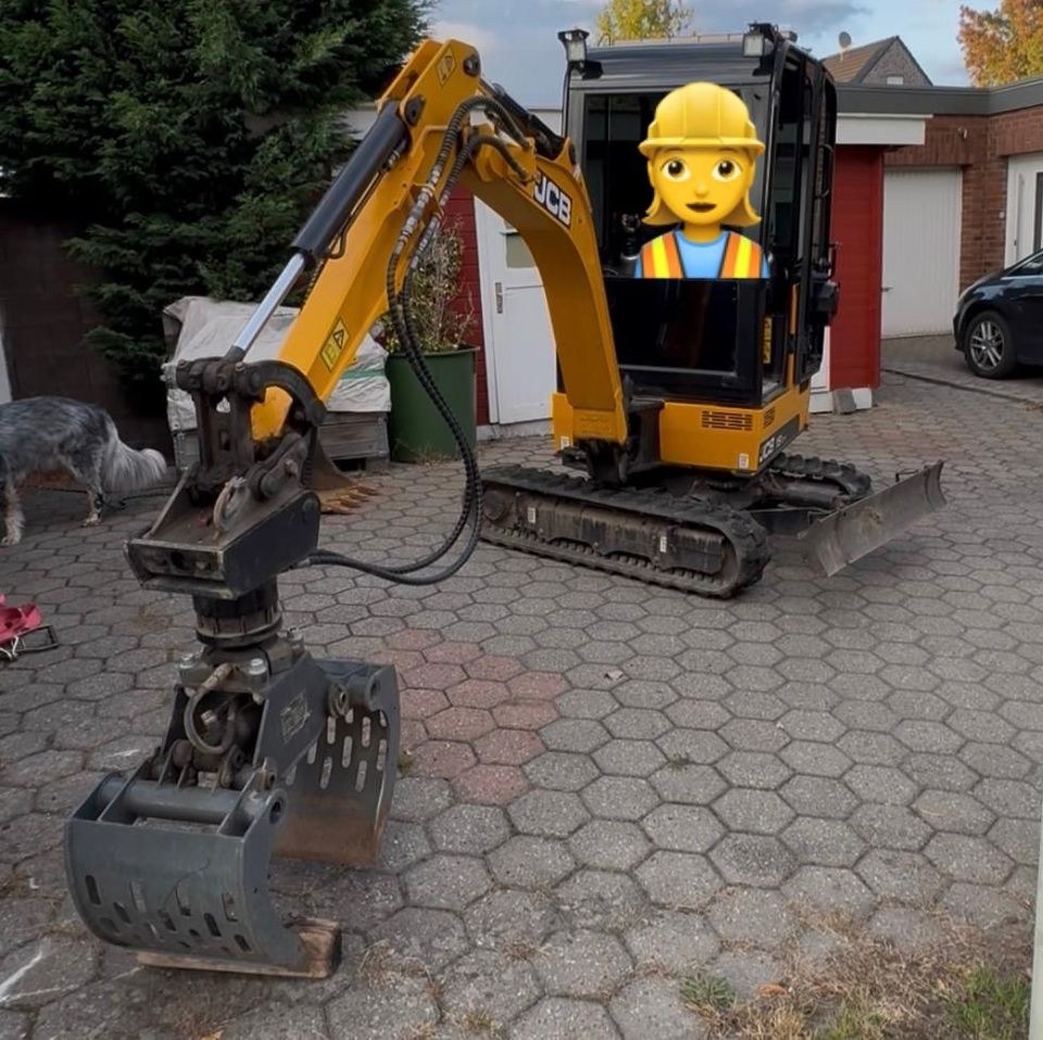 MINIBAGGER 1,9 Tonnen JCB SORTIERGREIFER 19C1 mieten in Krefeld – 2
