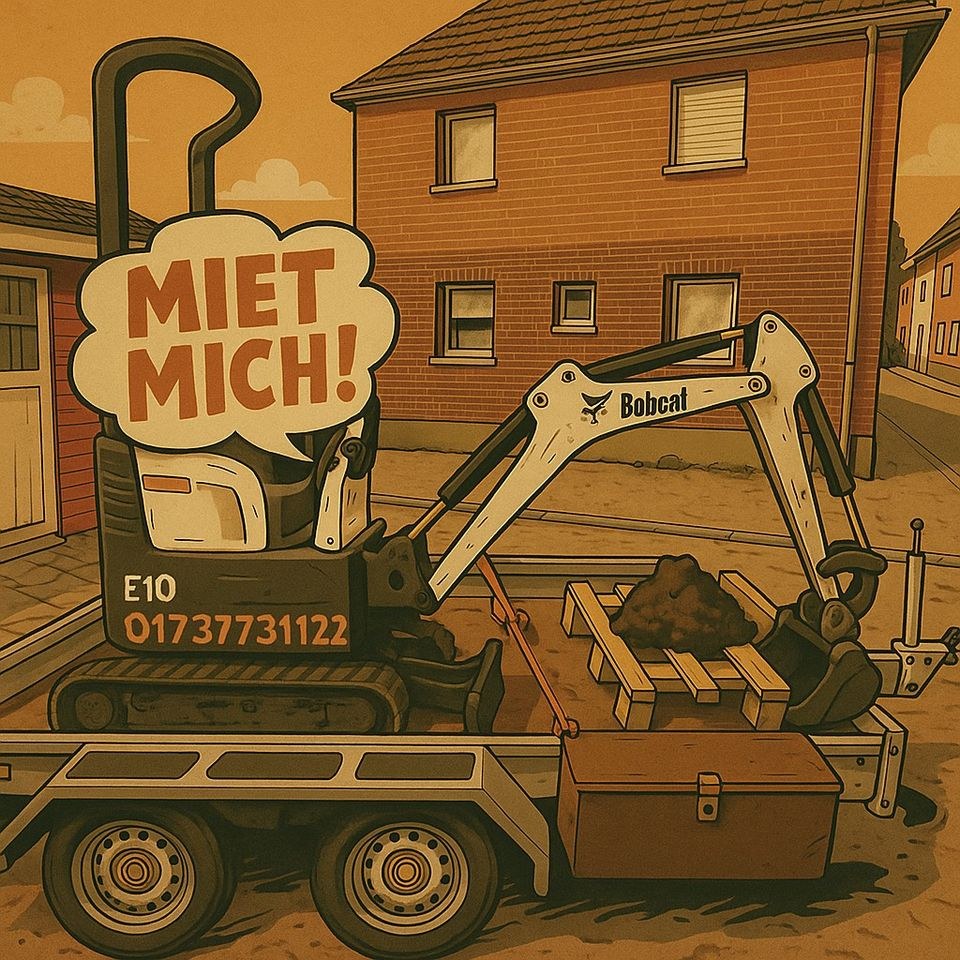 MINIBAGGER BOBCAT MICROBAGGER E10 mieten in Krefeld