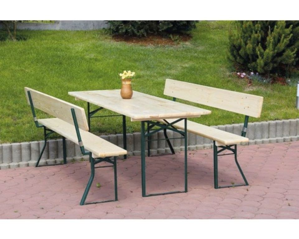 Bierzeltgarnitur Biergarnitur Lehne mieten bei Hü Reinicke & Spröte