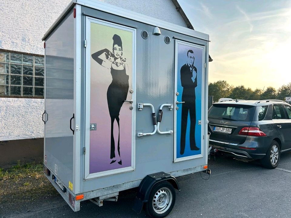 Toilettenwagen autark WC Anhänger mieten bei Mietservice Nüsttal – 2