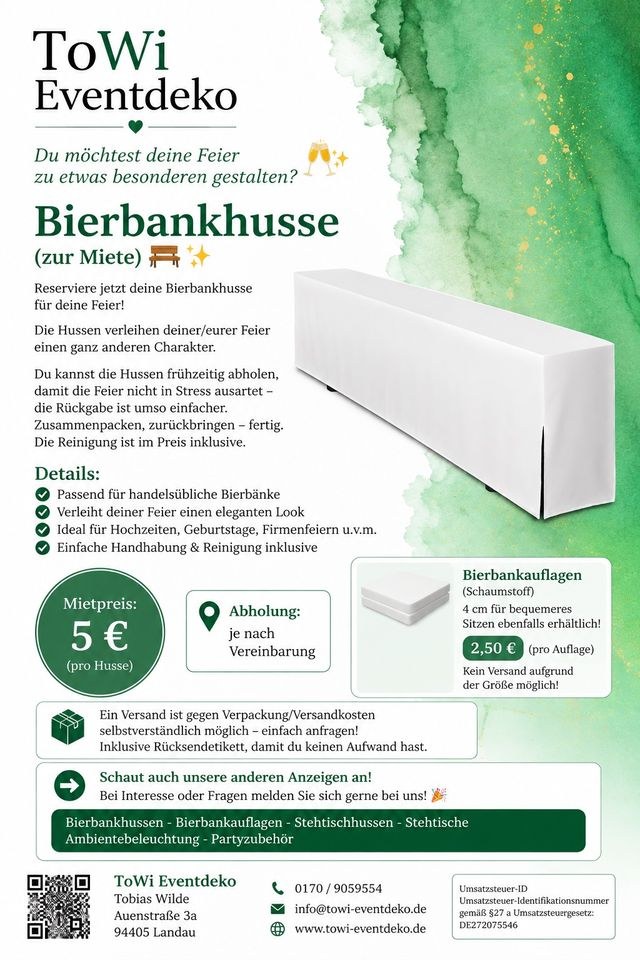 Bierbankhussen N mieten bei ToWi Eventdeko – Sitzplätze für alle