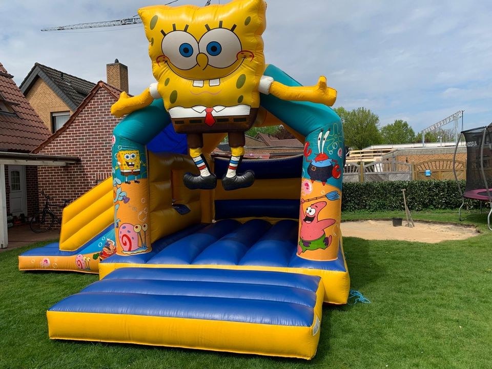 Hüpfburg EinhornPrinzessin Fußball Spongebob mieten in Nordhorn – 4
