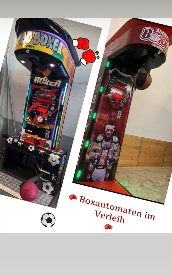 Boxautomat Boxer Kraftmesser Greifautomat mieten in Breitscheid
