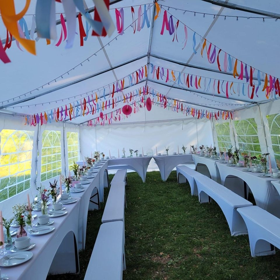 Partyzelte 3x6m 6x12m mieten bei Scenoply – Partyzelt für Ihre Feier – 4