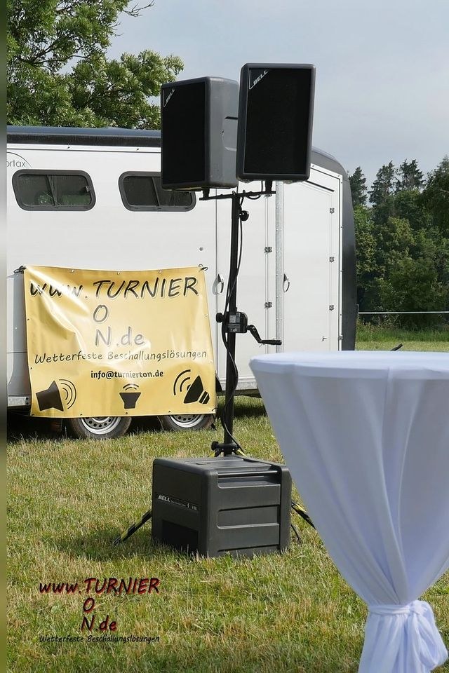 N Beschallungsanlage wetterfest incl Transport mieten bei Turnierton – 2