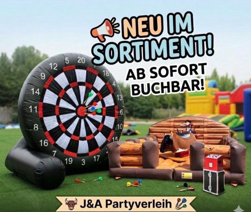 XXL Fußball Dart mieten bei J&A Partyverleih – für Kinderfest & Feier