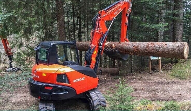 8t Kubota Bagger Minibagger mieten bei David Erdelkamp DE-Works