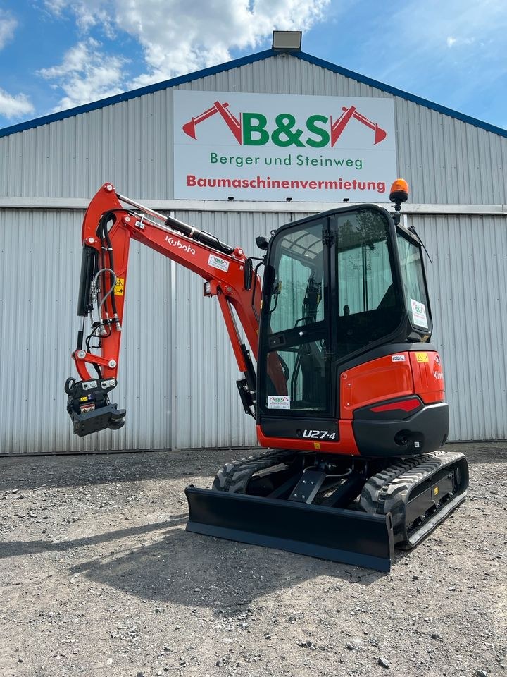 2,7t Bagger Minibagger mieten bei David Erdelkamp DE-Works – 2