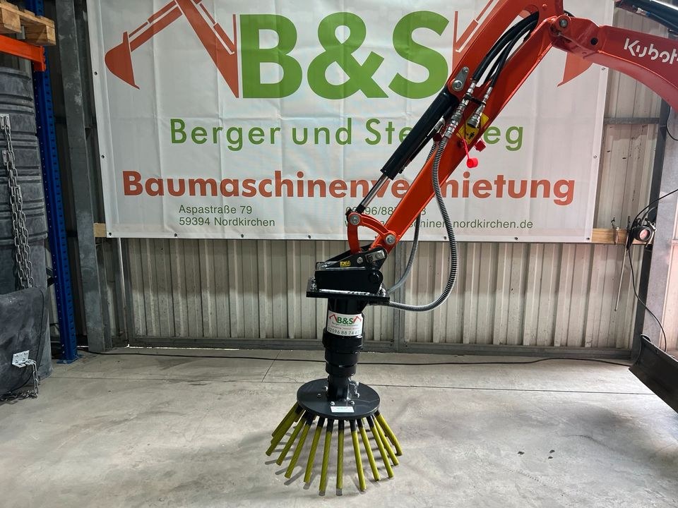 Wildkrautbürste Bagger mieten bei David Erdelkamp DE-Works – 2