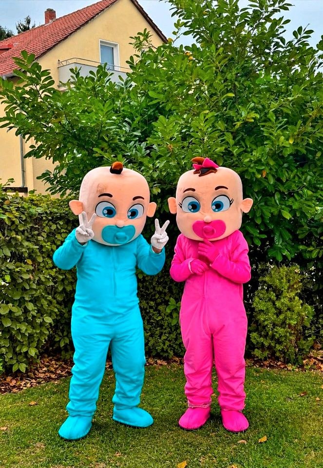 Maskottchen Kostüme Mädchen Junge XXL Köpfe mieten in Langenhagen – 4