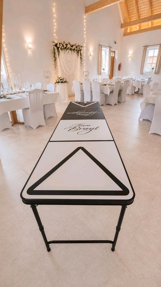 Wedding Pong Tisch Bierpongtisch Spiele Deko mieten in Langenhagen – 2