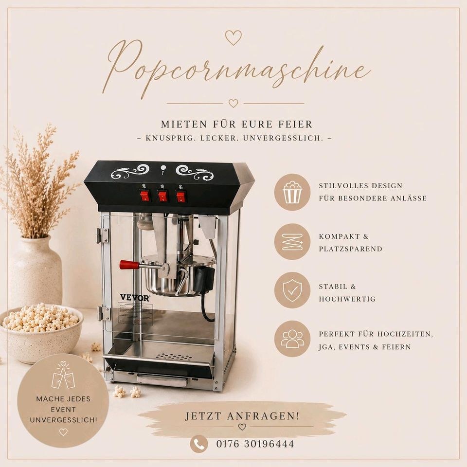 Popcornmaschine Popcornautomat mieten in Langenhagen
