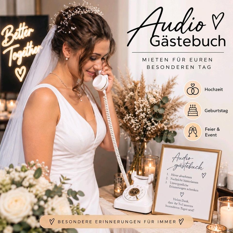 Audio Gästebuch Extras Deko mieten in Langenhagen – für die Hochzeit