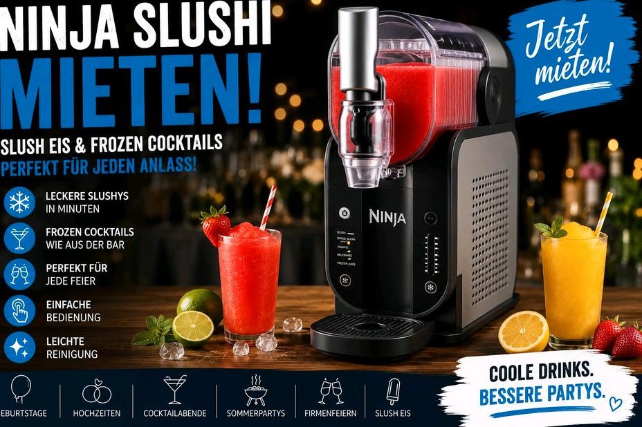 Ninja Slushi mieten in Rheinberg – eiskalt für Ihr Fest
