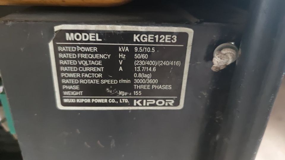 Stromerzeuger Stromaggregat Kipor AVR 8,5 KW mieten in Borgentreich – 3