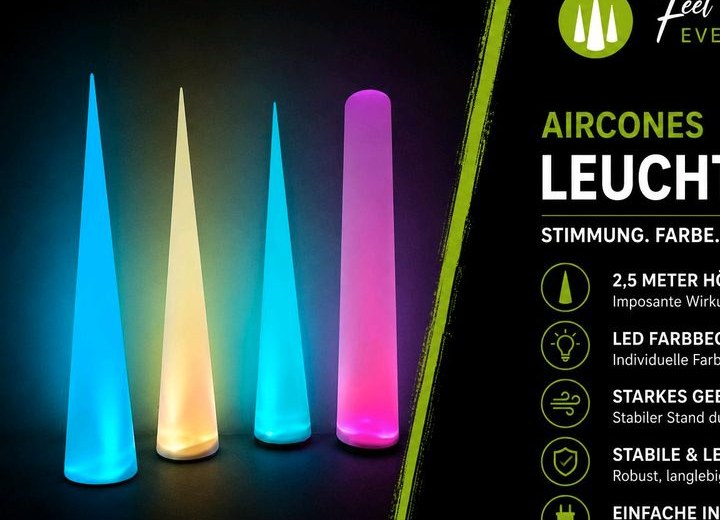 Aircones Leuchtkegel mieten in Borgentreich – das Besondere