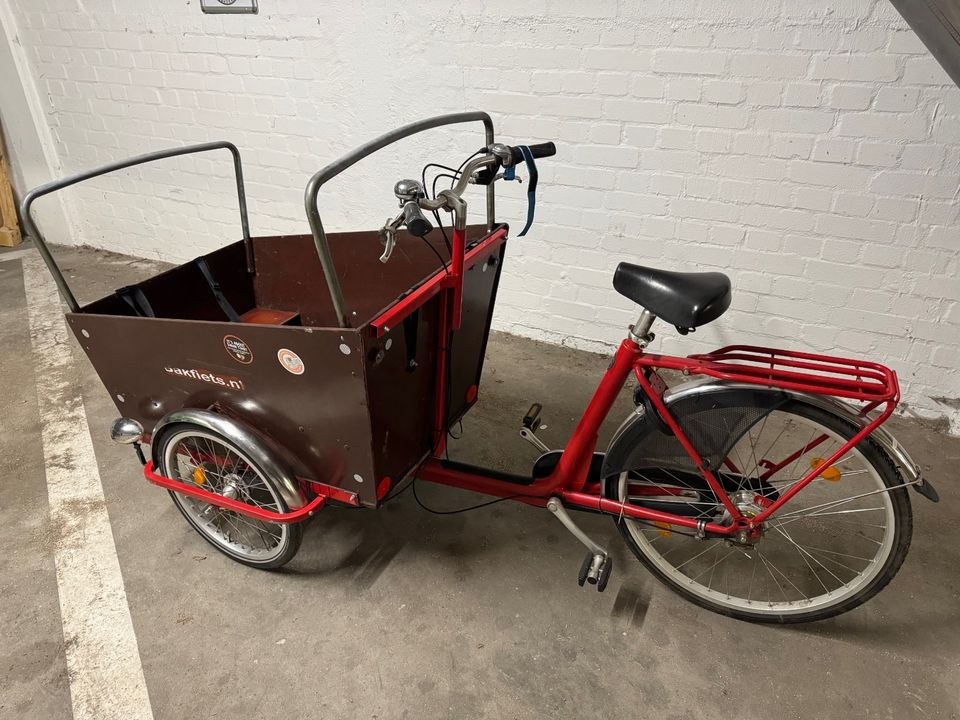 Bakfiets Cargo Trike classic mieten in Hamburg Stellingen