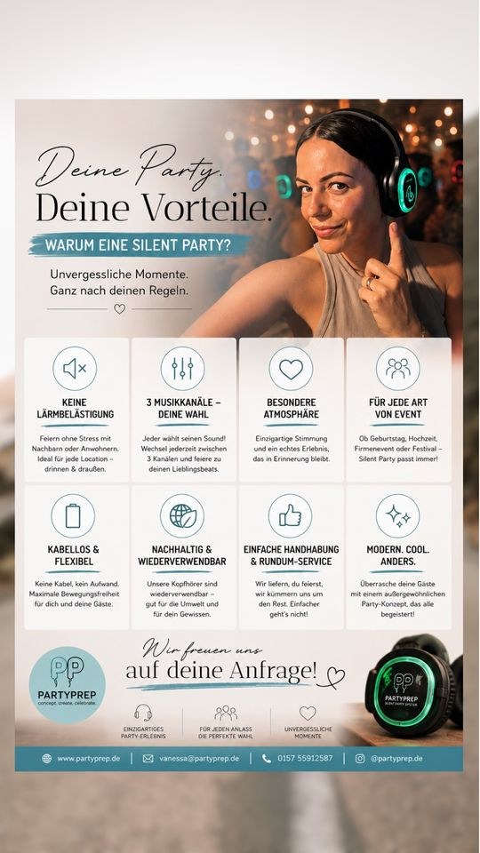 Silent Kopfhörer mieten bei Vanessa von Partyprep – das Besondere – 4