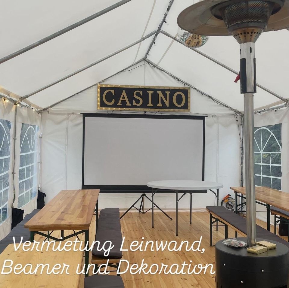 Leinwand inklusive Beamer Eventausstattung mieten in Hamburg Niendorf – 2