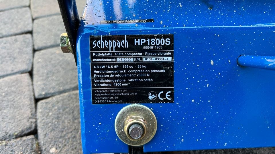 Rüttelplatte Verdichter Stampfer 23 kN 88 kg 24h mieten in Kamen – 3