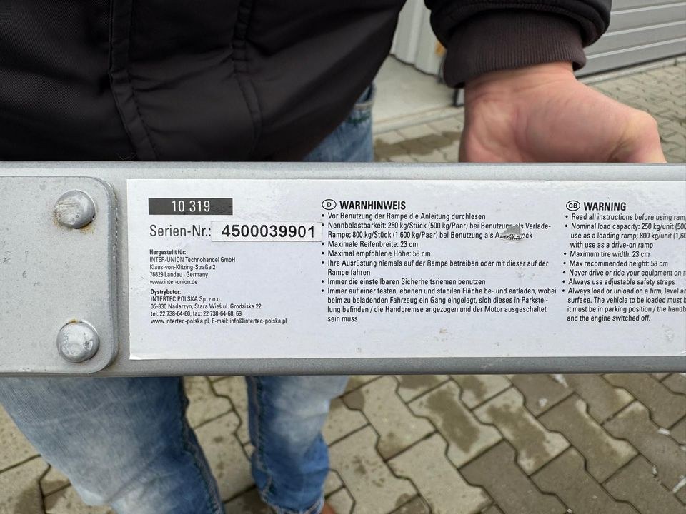 Auffahrrampen 340kg klappbar mieten in Rostock – für die Baustelle – 3
