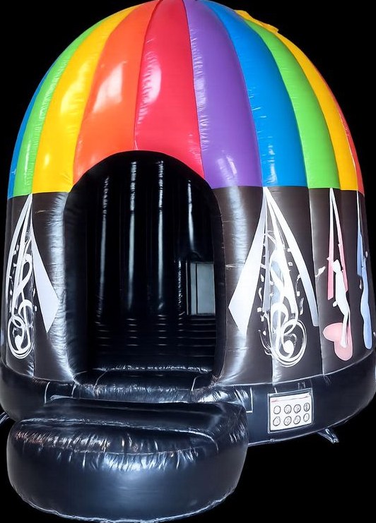 Disco Hüpfburg Dome inkl Anhänger Neuwied mieten bei MJ- Partyzubehör – 3