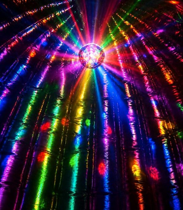 Disco Hüpfburg Dome inkl Anhänger Neuwied mieten bei MJ- Partyzubehör – 2