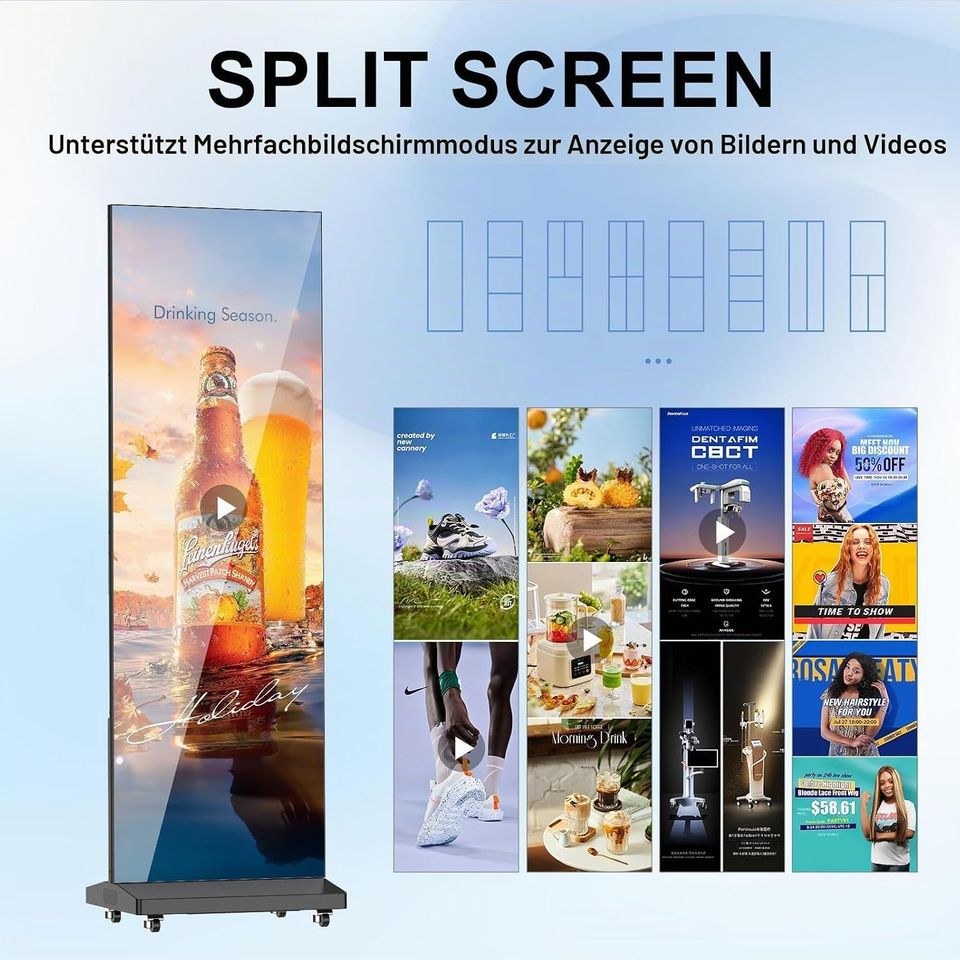 80 LED Werbedisplay Kundenstopper Eventscreen mieten in Stuttgart-West – 3