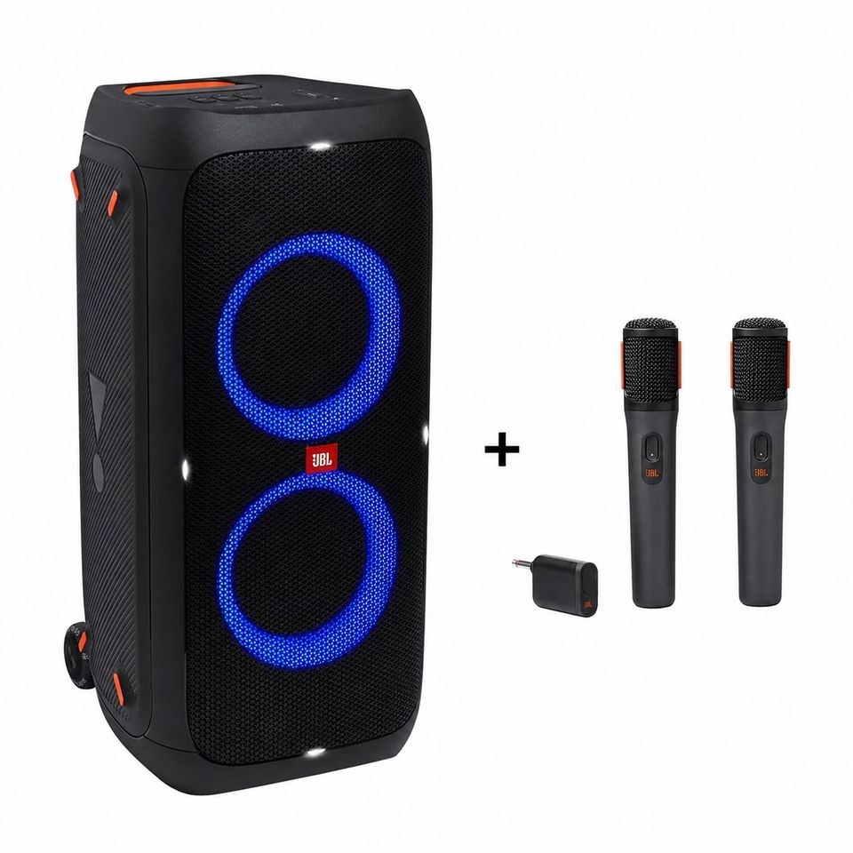 JBL PartyBox 310 inkl 2 Funkmikrofonen mieten in Altenberge