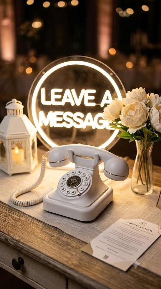 Audio Gästebuch Hochzeitstelefon Telefon Fotobox mieten in Walsum – 2