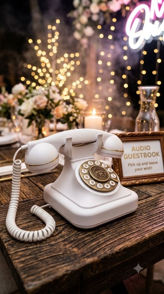 Audio Gästebuch Hochzeitstelefon Telefon Fotobox mieten in Walsum