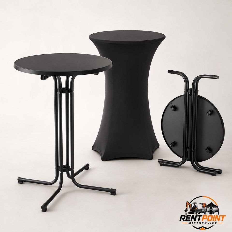 Stehtisch Bistrotisch inkl Husse extrabreit 80cm mieten in Walsum