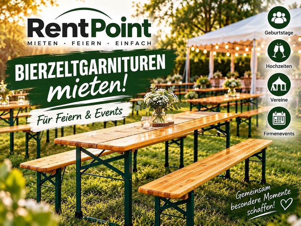 Bierzeltgarnitur Garnitur Pavillion vieles mehr mieten in Walsum