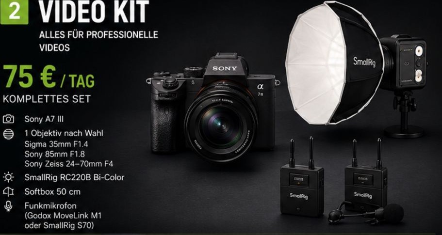Kamera Video Equipment mieten bei Easy Rental – großes Bild für alle – 3