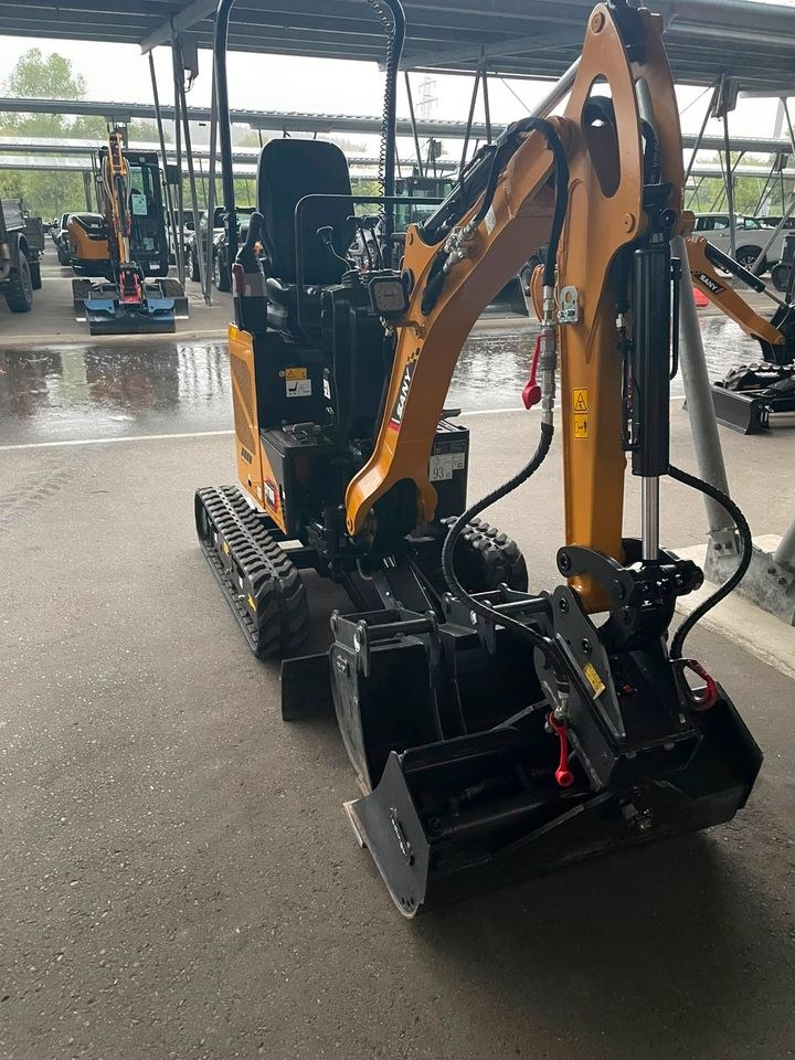 Minibagger SANY 1,0to mieten bei Basti’s Baumaschinenverleih